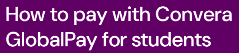 How to pay with Convera GlobalPay for students