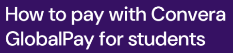 How to pay with Convera GlobalPay for students
